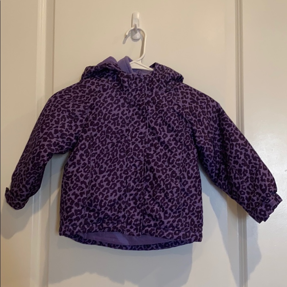Girls layered winter jacket